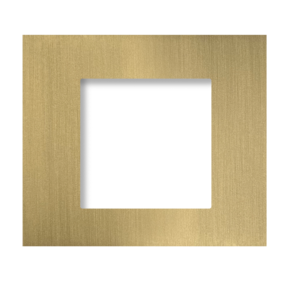 Zubehör-Rahmen für JUNG Einsätze Old Gold Metall Square series