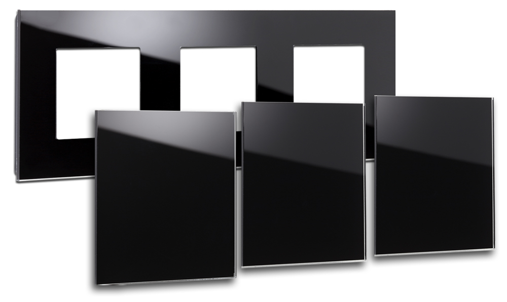 Glass-look frame. MAXIM