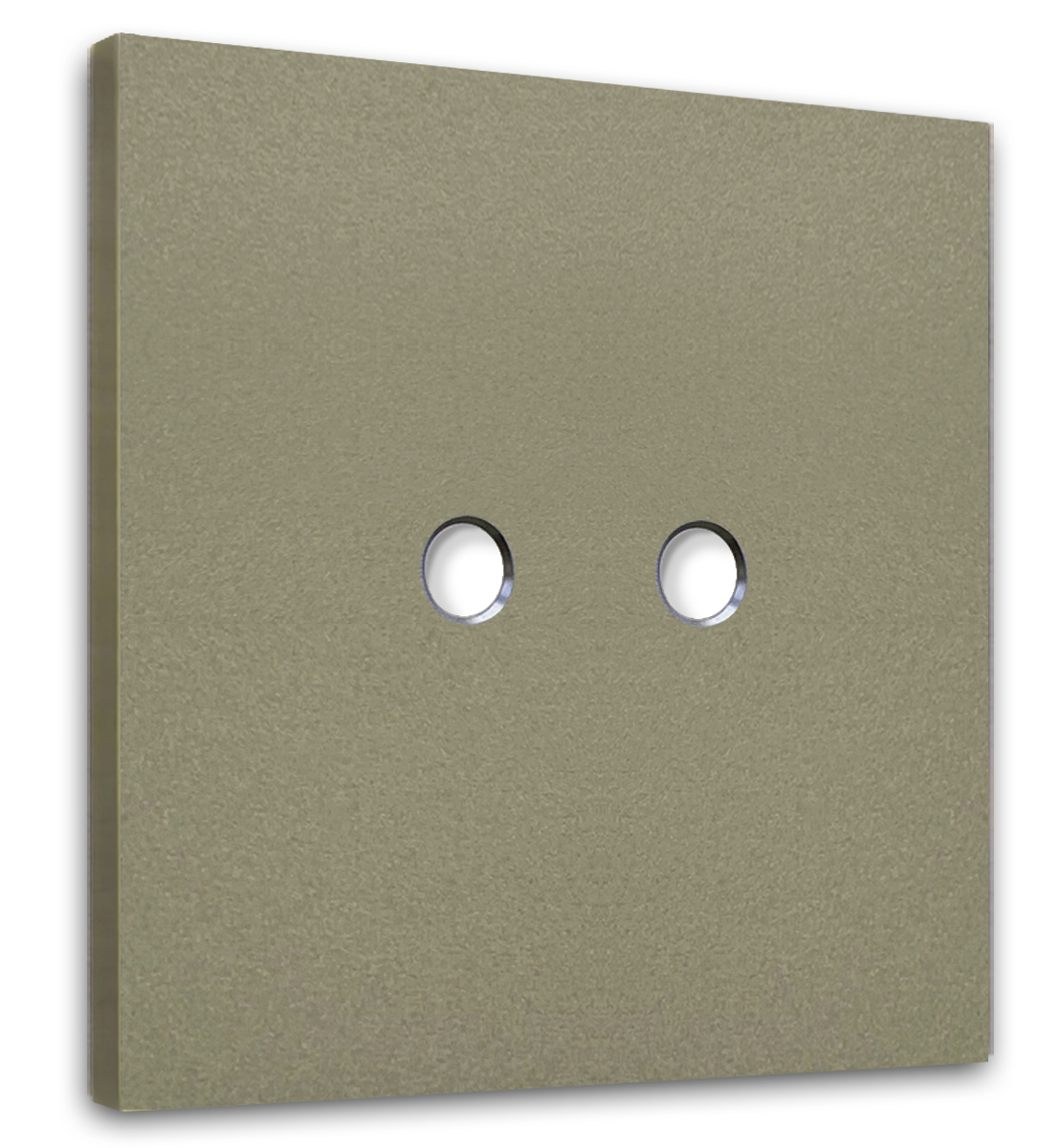 Retro toggle switch plate NINA 2-Gang.  Bronze metal. CJC Systems