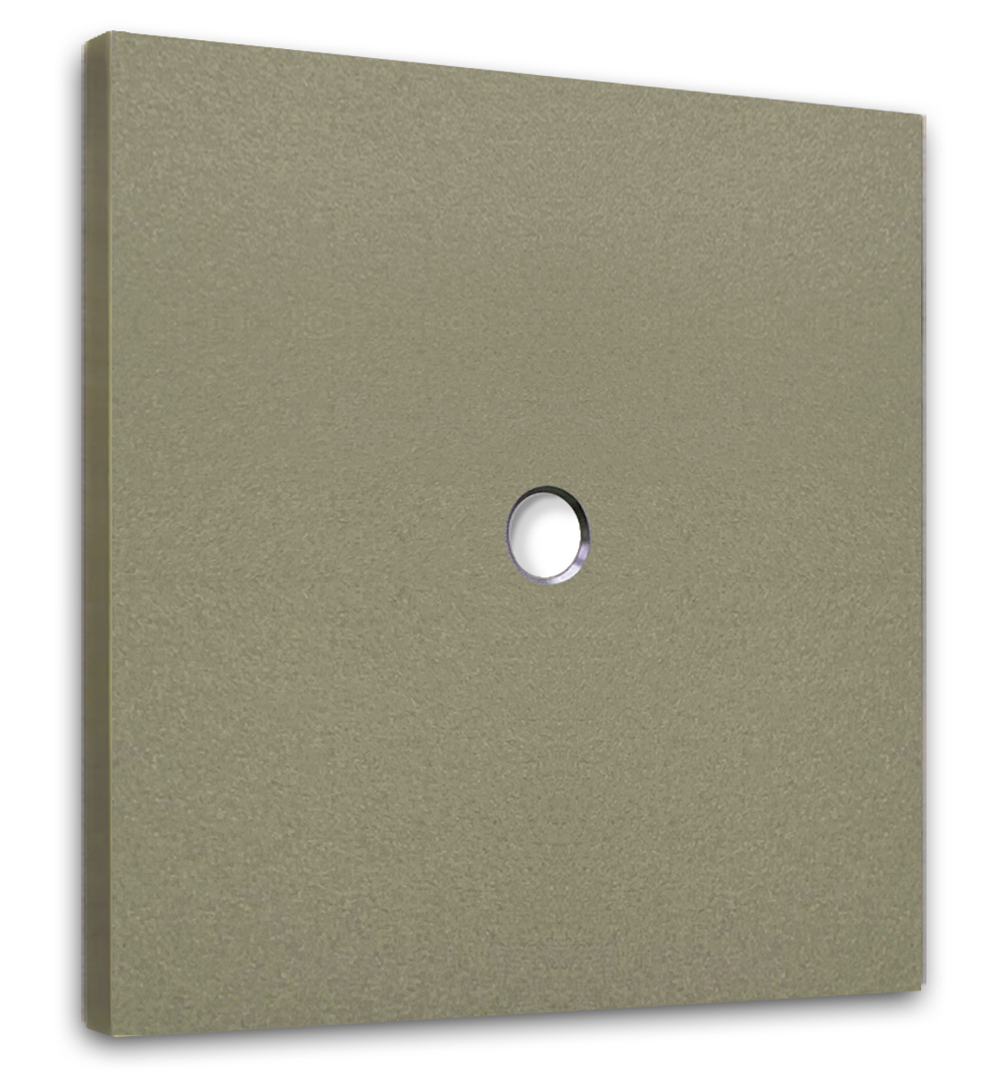 Retro toggle switch plate NINA 1-Gang.  Bronze metal. CJC Systems