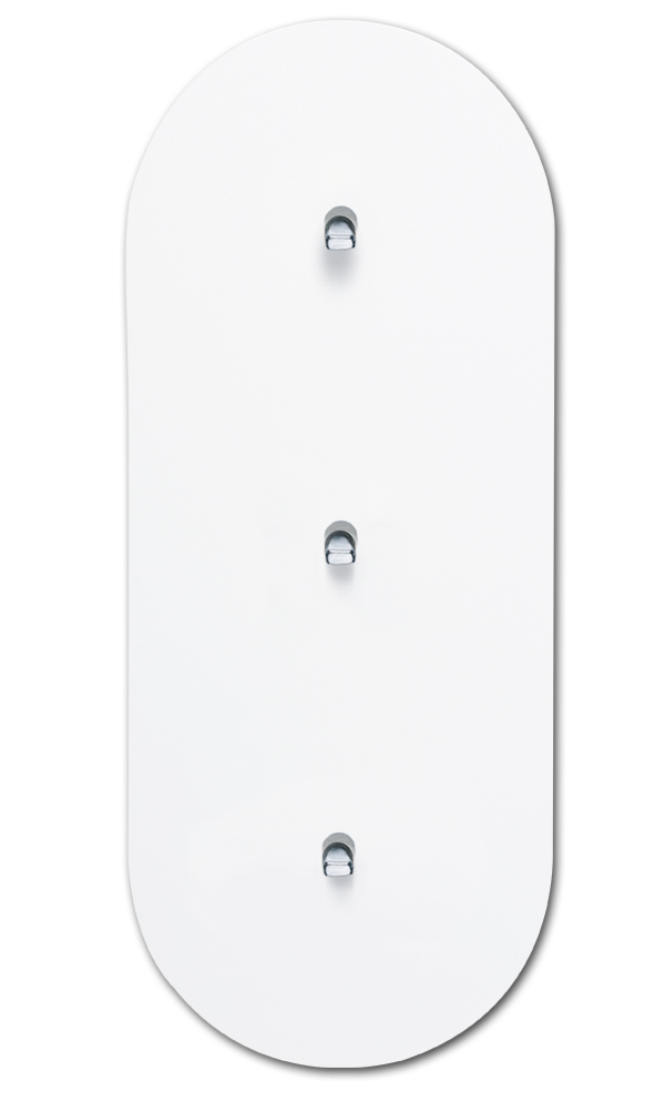 Toggle switch metal matte white chrome 3 gang 2 way. Round Series