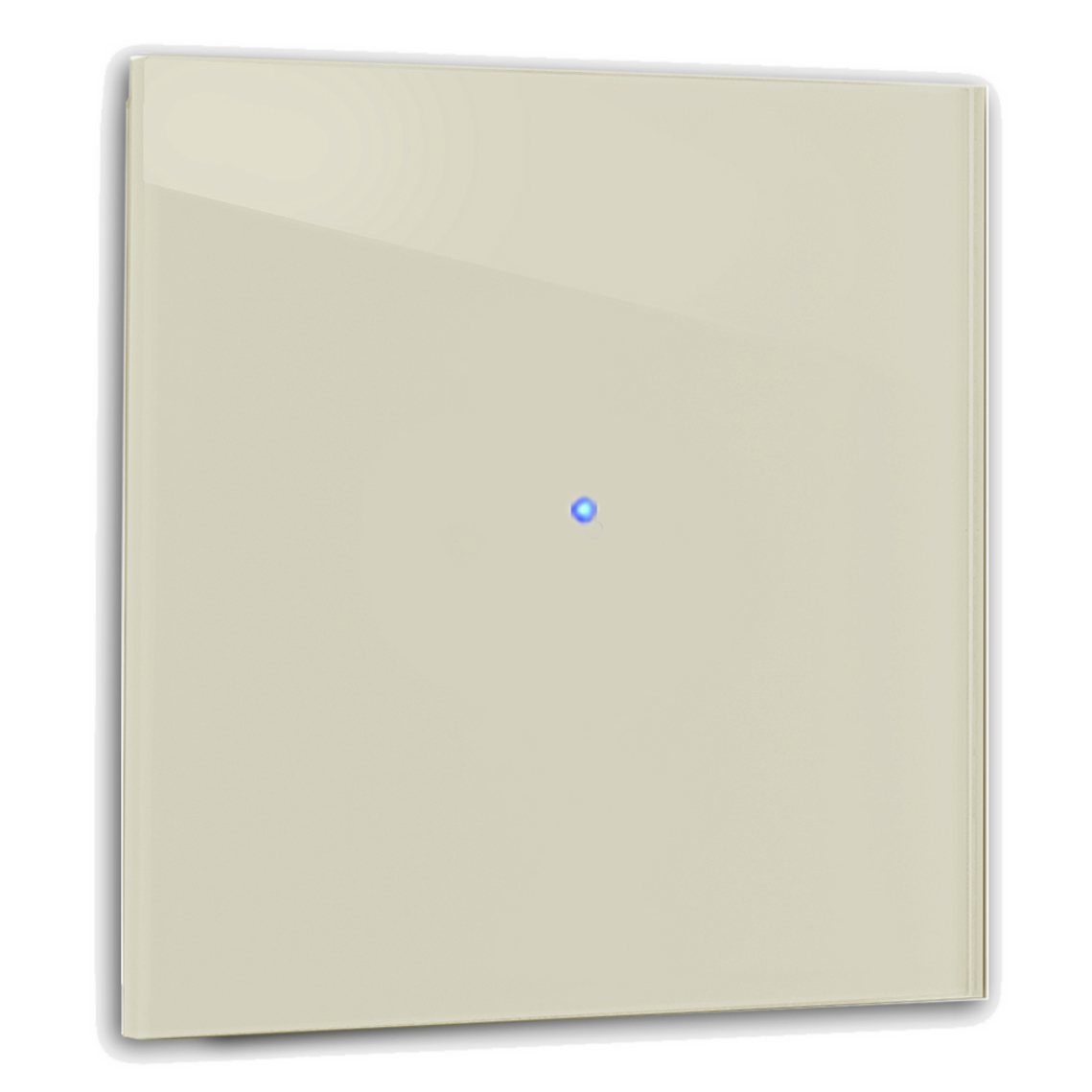 Touch Light Switch 1gang Farrow Ball 4 old white glass optics 230V change Beige