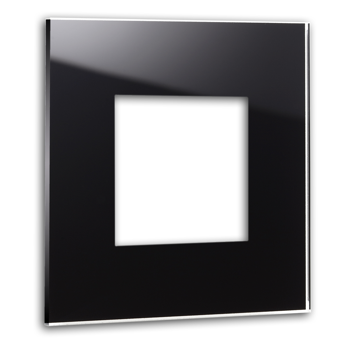 Rahmen MAXIM 1-fach in Schwarz. ROHDE+ROHDE