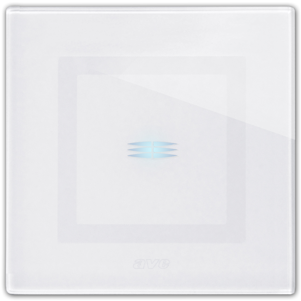 AVE TOUCH Dimmer Glas 1-fach, Weiß. AVE