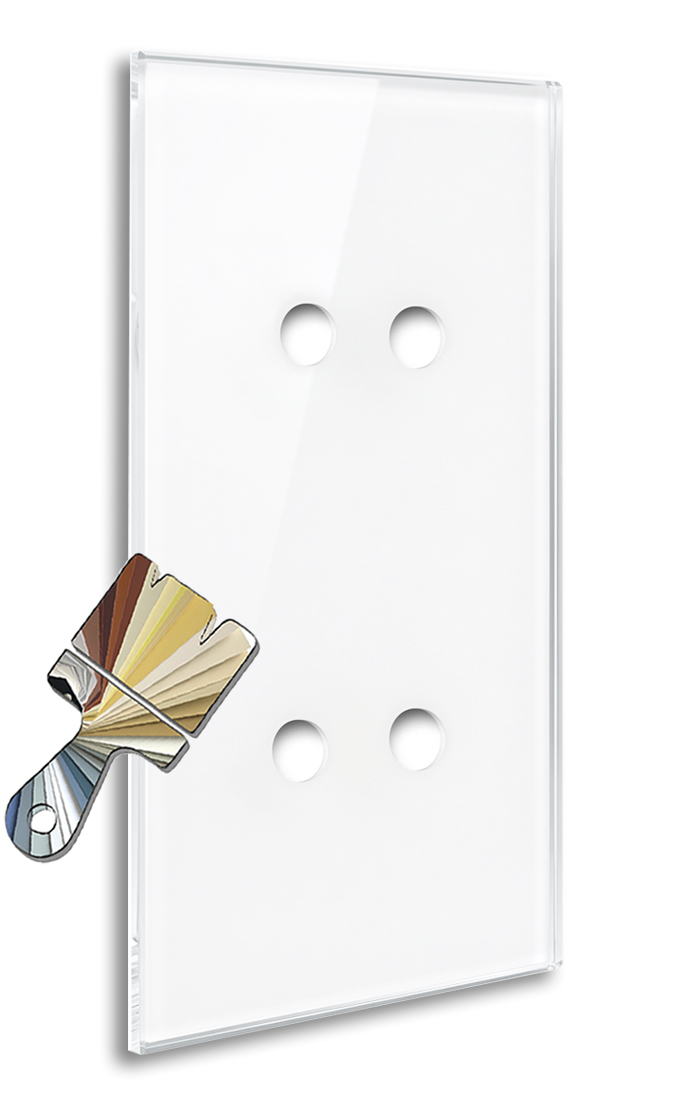 YORK Little Greene Colour Glass-Effect 4-Gang Cover Plate by ROHDE+ROHDE