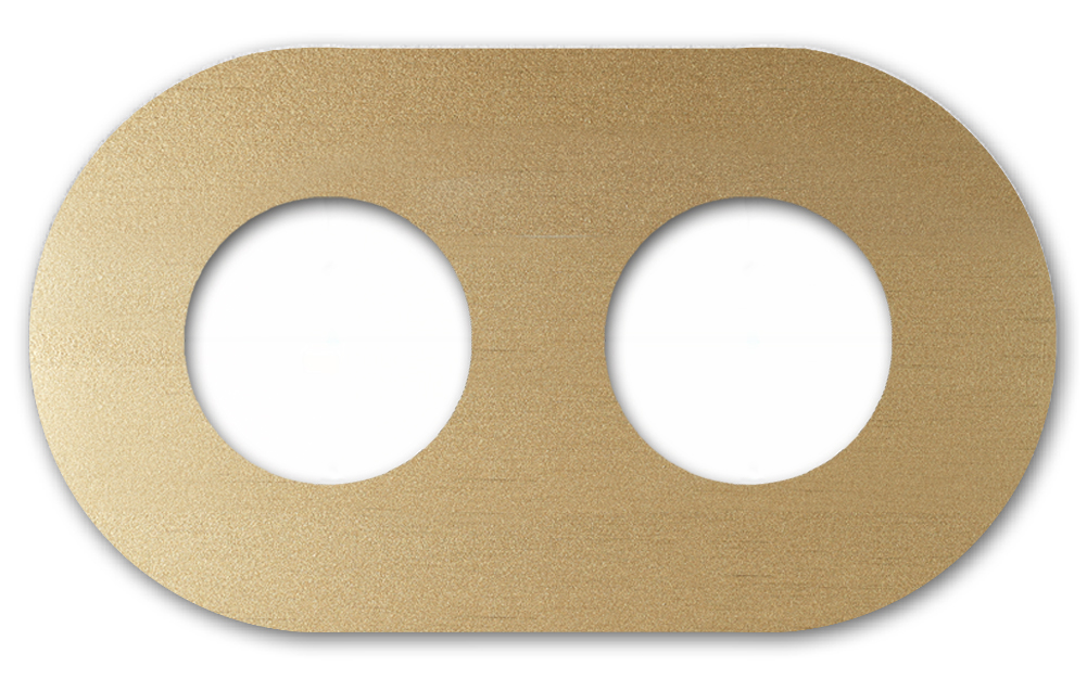  Steckdosen-Rahmen Metall Retro. Vectis Round series